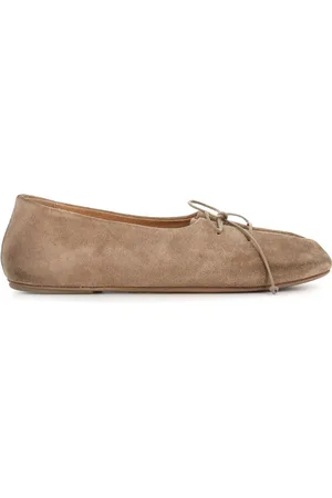 MARSÈLL Suede leather ballerina shoes
