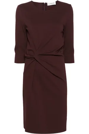 Lanvin Twist-detail midi dress