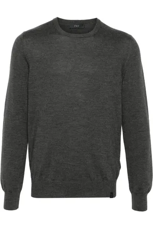 FAY Round-neck virgin wool sweater