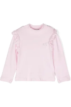 MONNALISA Rhinestone-logo sweater