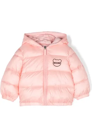 Moschino Logo patch puffer jacket