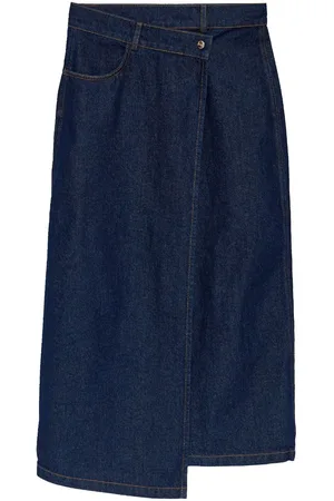 AERON Mima midi denim skirt