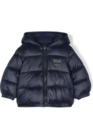 Moschino Logo patch puffer jacket