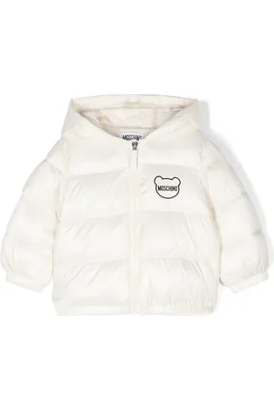 Moschino Logo patch padded jacket