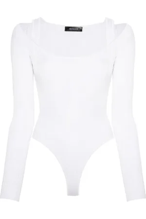 MUGLER Strapped long-sleeved bodysuit