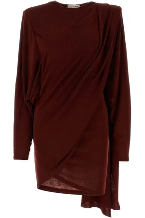 Saint Laurent Draped-detail minidress