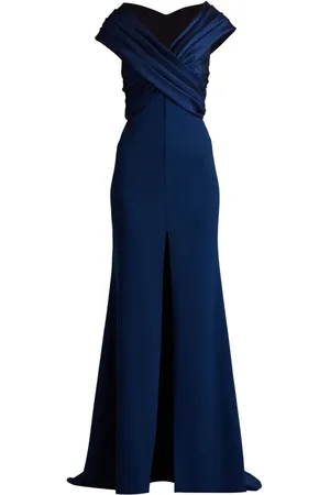 Tadashi Shoji Benz pleated gown