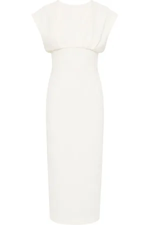 RACHEL GILBERT Maggie draped-detailed midi dress