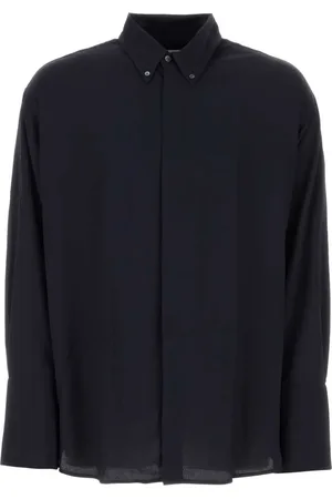 Ami Drop-shoulder crepe shirt