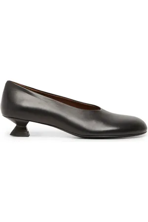 MARSÈLL Sculpted-heel leather pumps