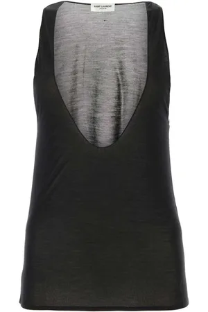 Saint Laurent Cassandre silk tank top