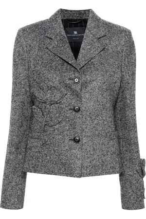 ERMANNO SCERVINO Floral-appliqué blazer