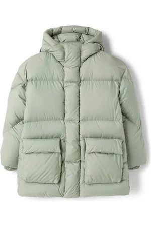 Il gufo Logo-patch padded coat