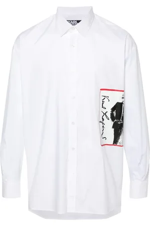 Karl Lagerfeld Logo-print cotton shirt