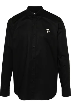 Karl Lagerfeld Ikonik Karl-patch cotton shirt