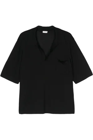 Saint Laurent Cassandre wool polo shirt