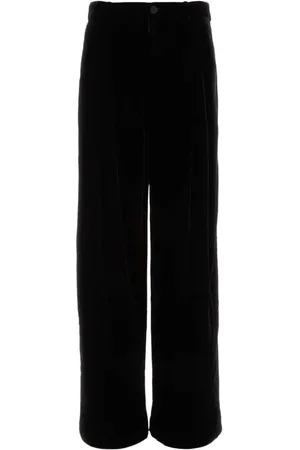 Saint Laurent Velvet wide-leg trousers