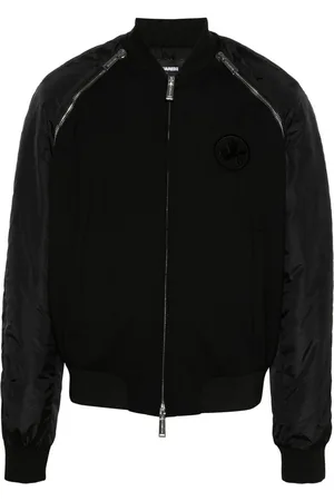 Dsquared2 Logo-flocked bomber jacket