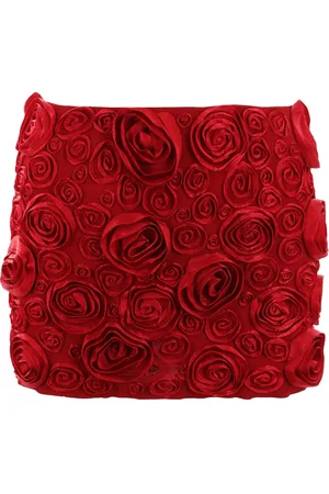 BLUMARINE Rose appliqu?? mini skirt