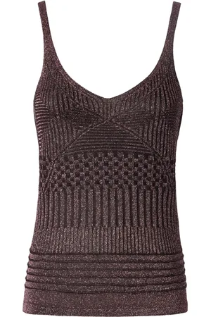 Missoni Metallic knitted tank top