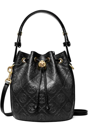 Tory Burch Mini monogram-embossed bucket bag