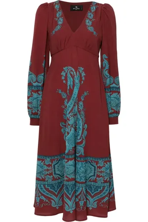 Etro Paisley midi dress