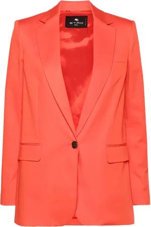Etro Pegaso-button gabardine blazer