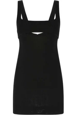 Saint Laurent Cut-out sleeveless mini dress
