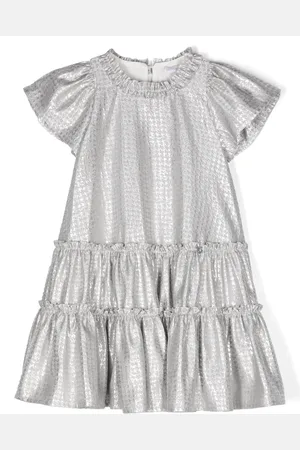 MONNALISA Patterned-jacquard dress