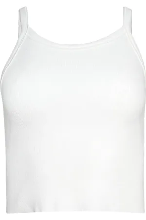ÉTERNE Cropped cotton tank top