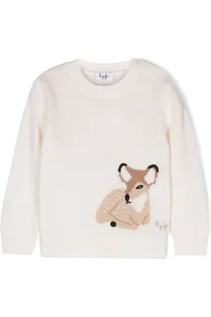 Il gufo Embroidered wool sweater