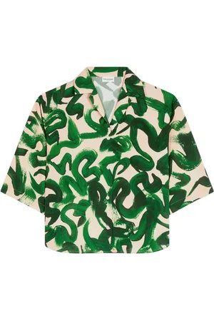 DRIES VAN NOTEN Abstract-print short-sleeve shirt