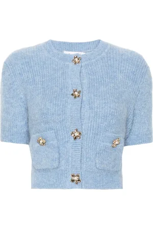 Self-Portrait Flower-buttons cardigan