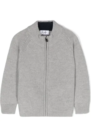 Il gufo Wool full-zip cardigan