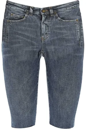 Saint Laurent Knee-length denim shorts