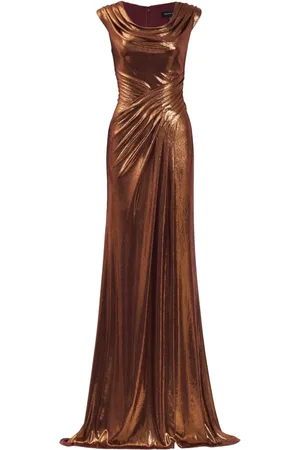 Tadashi Shoji Houghton draped gown