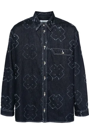 HENRIK VIBSKOV Dow ripped denim shirt