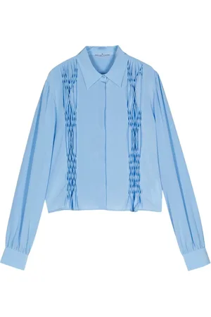ERMANNO SCERVINO Micro-pleat cropped shirt
