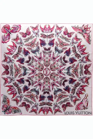 LOUIS VUITTON 2018 butterfly-print scarf