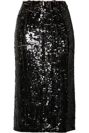 P.A.R.O.S.H. Sequined midi skirt
