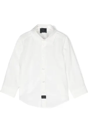 FAY Logo-patch shirt