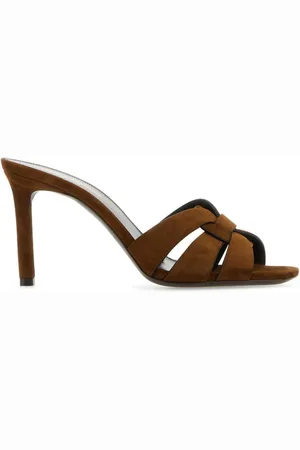 Saint Laurent Tribute 85mm leather mules
