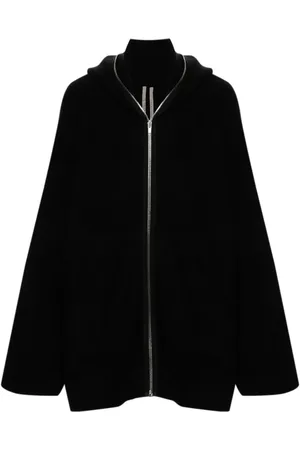 Rick Owens Drop-shoulder hooded jacket