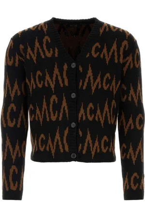 MCM Intarsia-knit logo cardigan