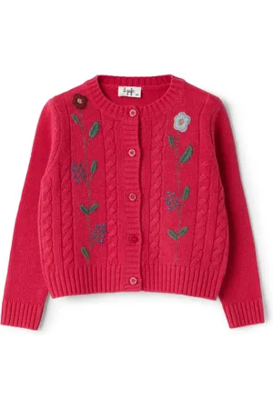 Il gufo Floral-embroidered cardigan