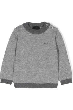 FAY Embroidered-logo sweater
