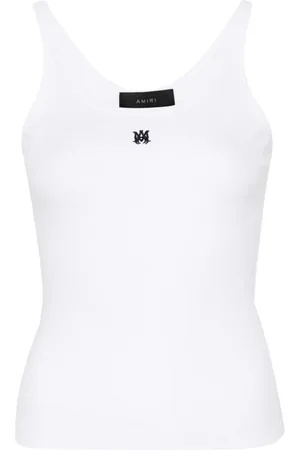 AMIRI MA embroidered ribbed tank top