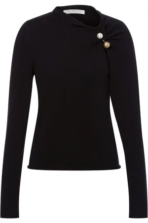 Serafini Pin-detail virgin wool jumper