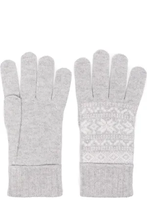 ELEVENTY Patterned-intarsia gloves
