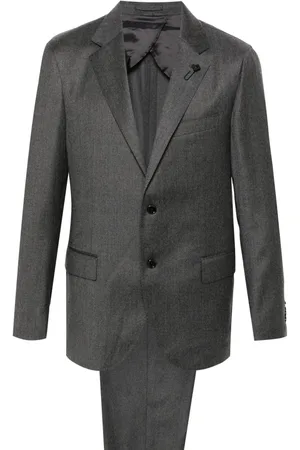 LARDINI Mélange-effect suit